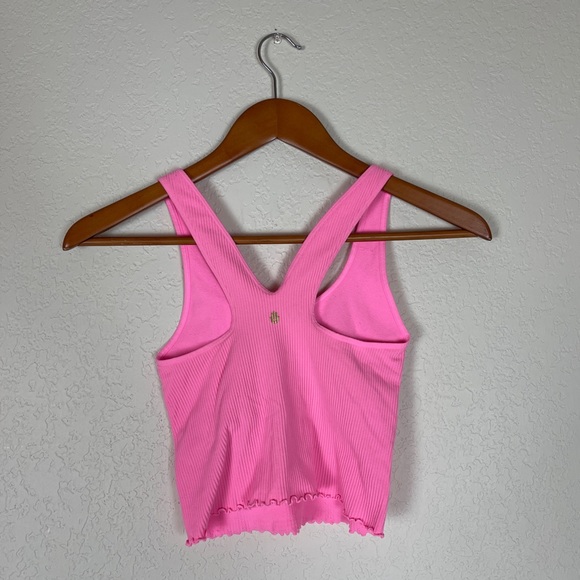 ❌SOLD❌ Spiritual Gangster Amor Crop Tank in Hibiscus - Picture 9 of 9